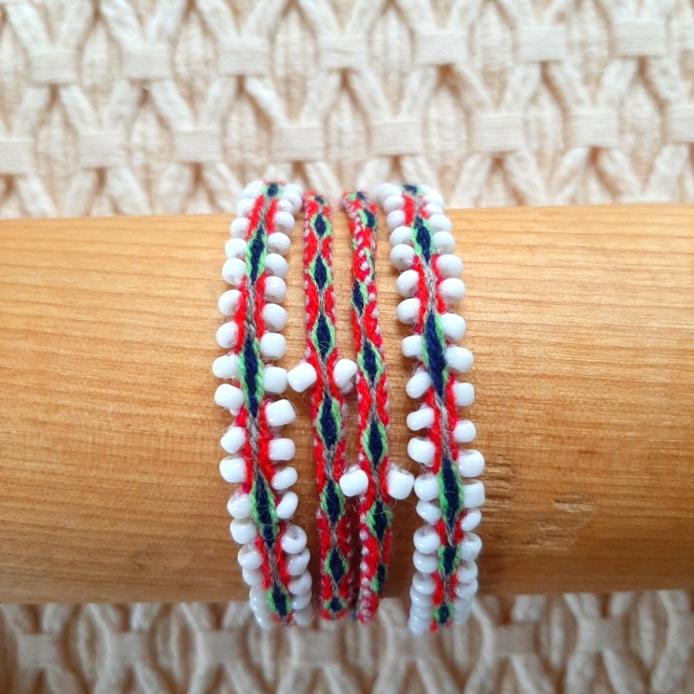 Handcrafted Watana Beaded Wrap Bracelet